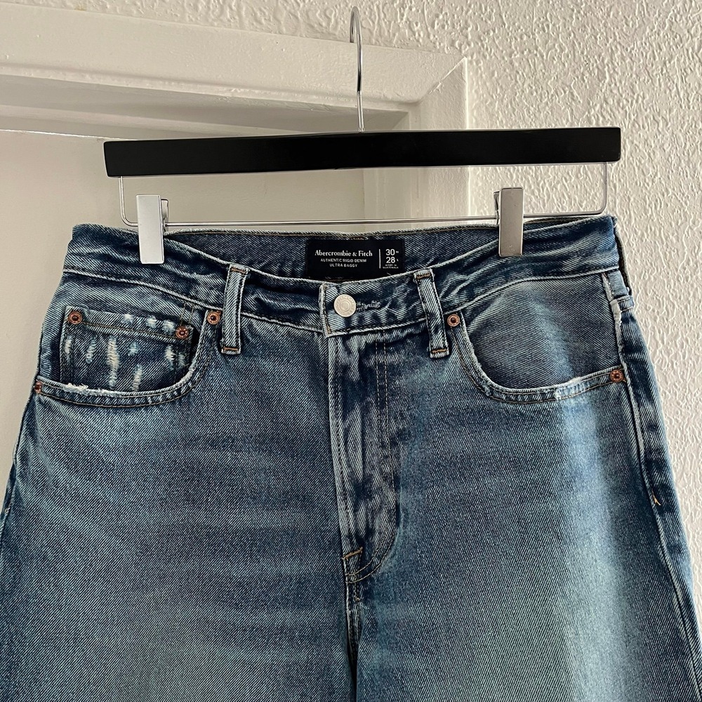 Abercrombie And Fitch Men's Ultra Baggy Denim Jeans -  Men's 30x28